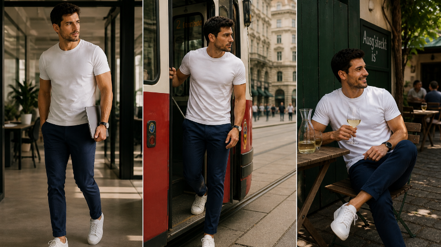 Passformvergleich Relaxed Fit und Slim Fit