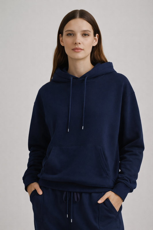 BREDDY’S Tencel Hoodie: Samtweiche Haptik ohne synthetische Zusätze – die Natur direkt auf der Haut.