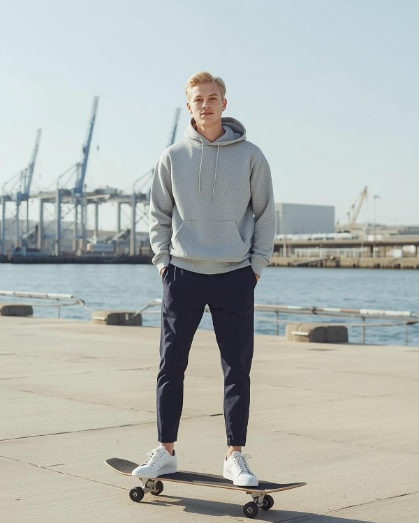 Hoodie aus Rizinus und Holzfaser – nachhaltiger Look für jeden Tag