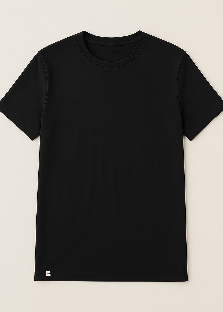 BREDDY’S TENCEL™ T-Shirt in blau – nachhaltiges Basic im Studiofoto