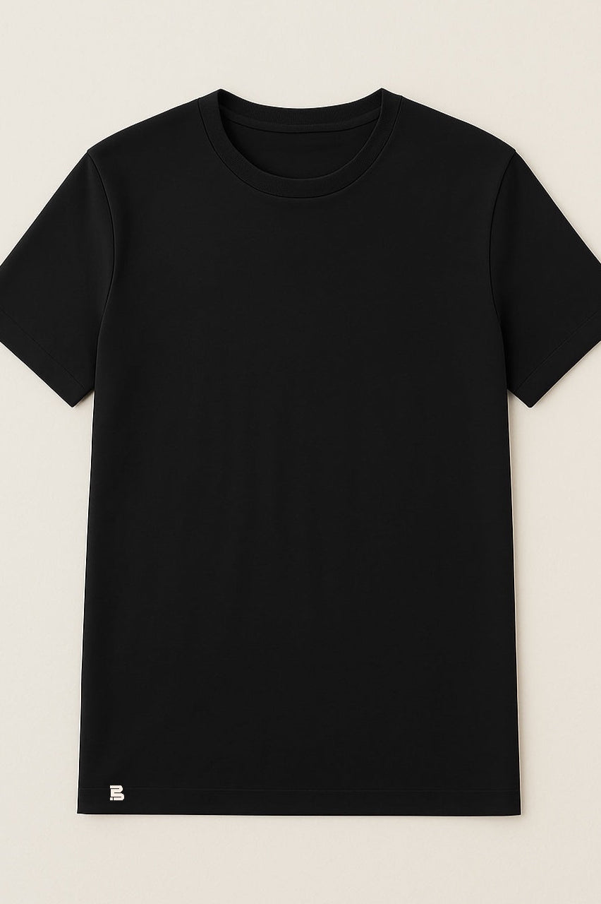 BREDDY’S TENCEL™ T-Shirt in blau – nachhaltiges Basic im Studiofoto