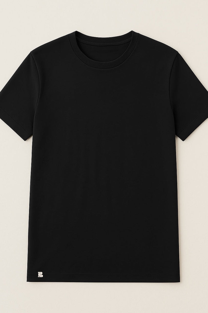 BREDDY’S TENCEL™ T-Shirt in blau – nachhaltiges Basic im Studiofoto