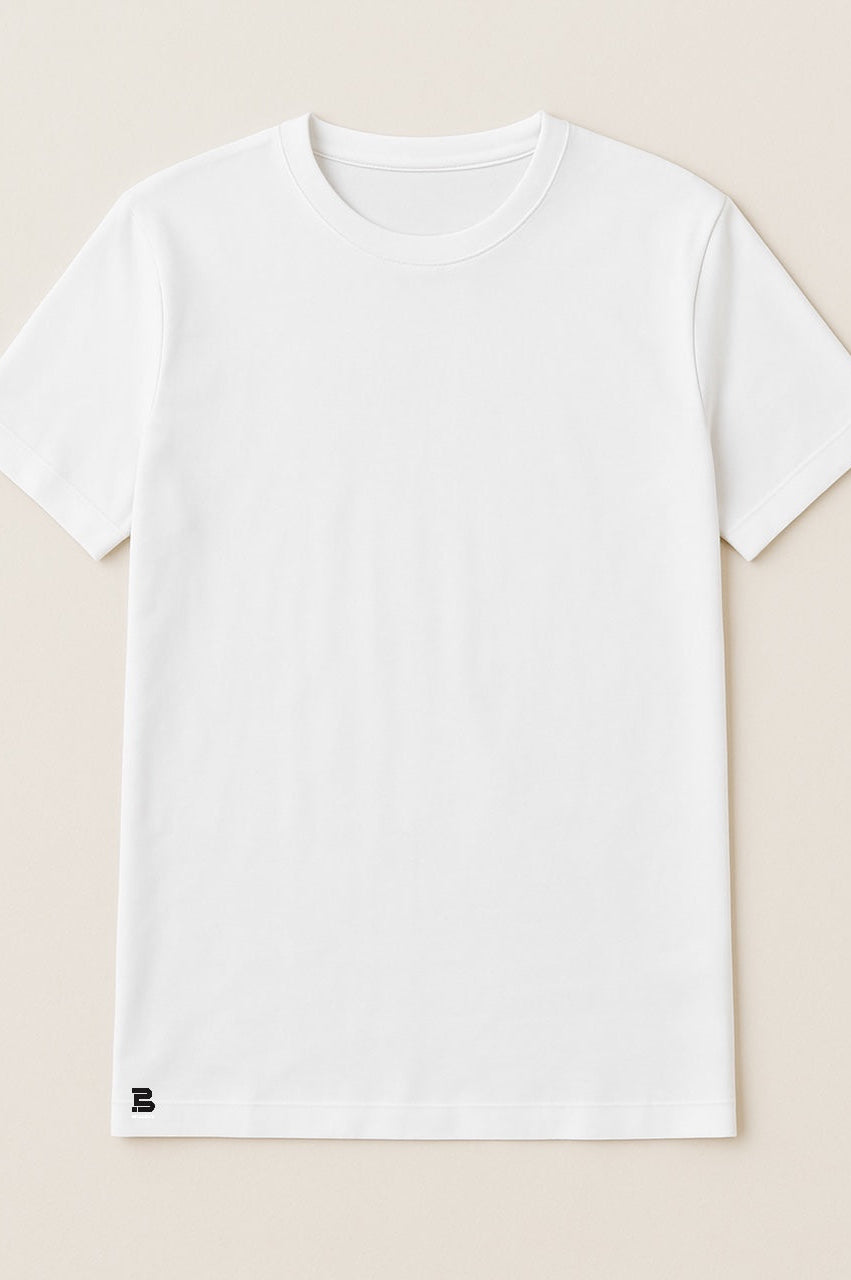 BREDDY’S TENCEL™ T-Shirt in Weiß – Nachhaltiges Unisex-Shirt aus umweltfreundlicher Tencel-Produktion; ressourcenschonend gefertigt mit bis zu 95% weniger Wasserverbrauch als konventionelle Baumwolle