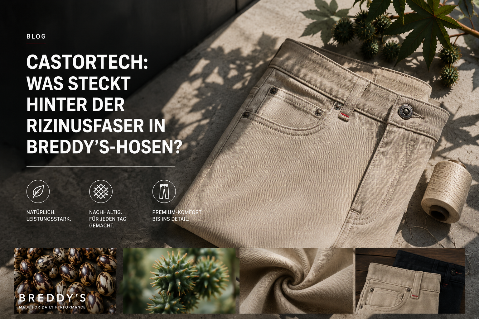 CastorTech erklärt: Was Rizinusfasern in Kleidung leisten