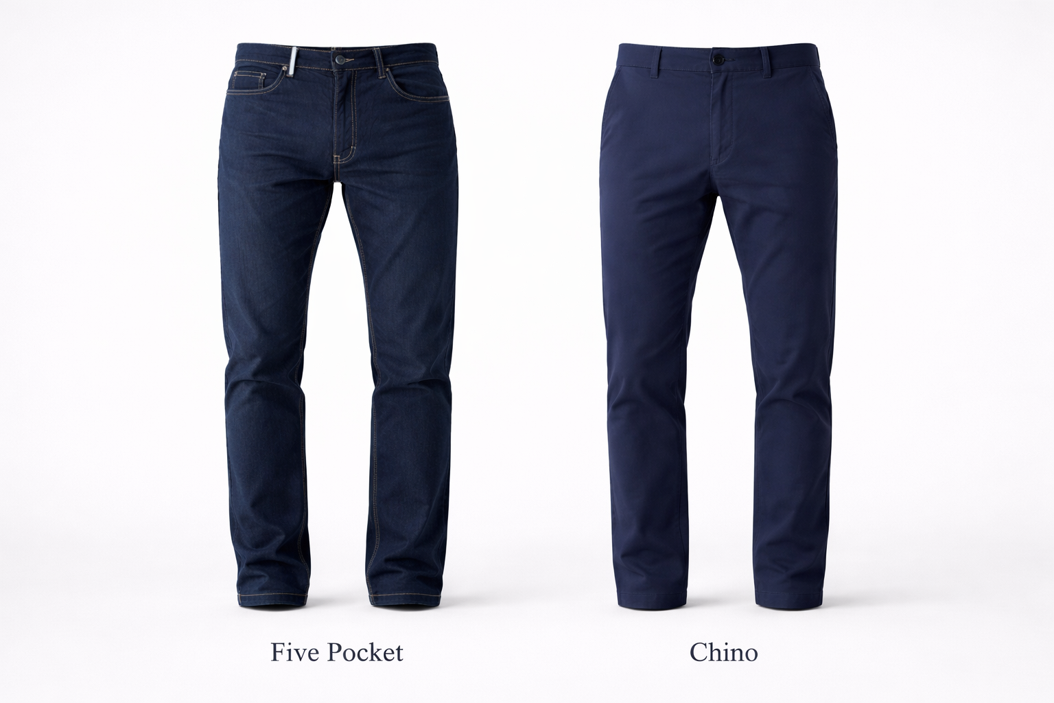 Five Pocket vs. Chino: Welche Hose passt wann?