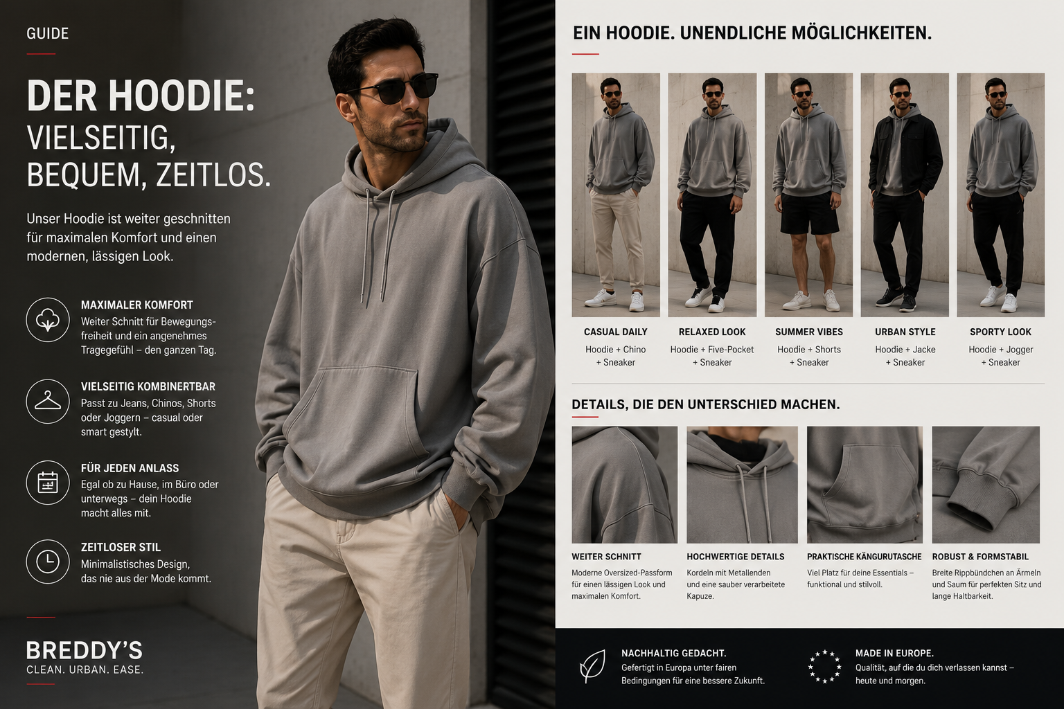 Der Hoodie als vielseitiges Kleidungsstück