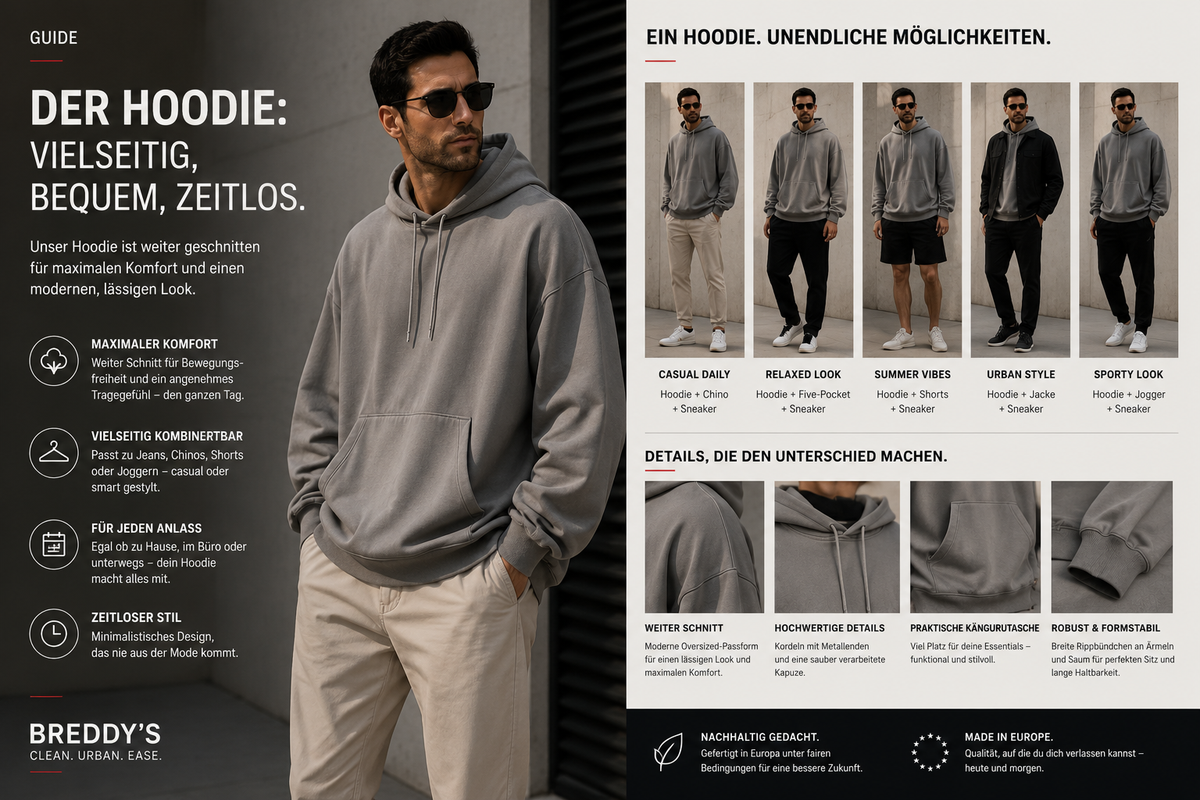 Der Hoodie als vielseitiges Kleidungsstück