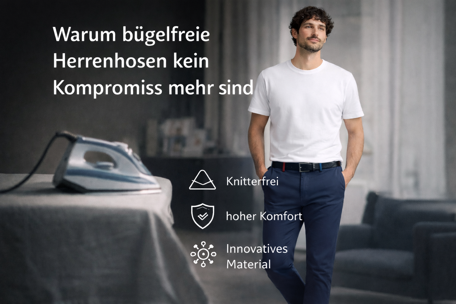 Warum bügelfreie Herrenhosen kein Kompromiss mehr sind