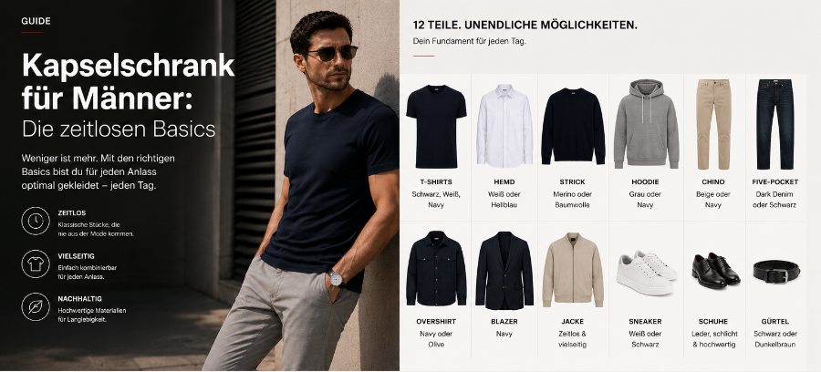 Capsule Wardrobe für Männer