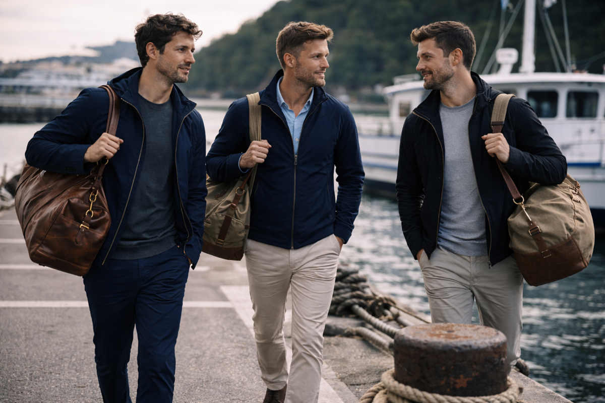 Mann liest ein Buch und trägt BREDDY’S Pants mit TENCEL™ T-Shirt