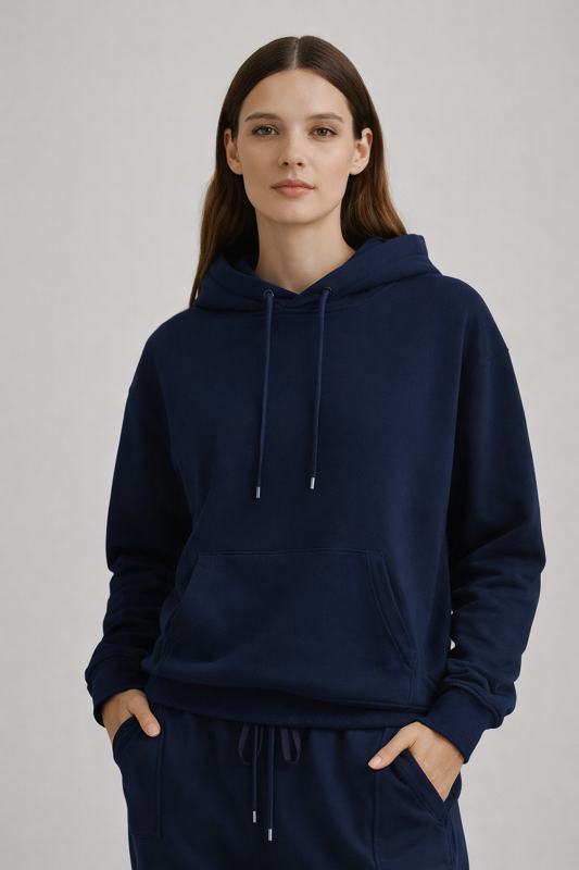 BREDDY’S Tencel Hoodie: Samtweiche Haptik ohne synthetische Zusätze – die Natur direkt auf der Haut.
